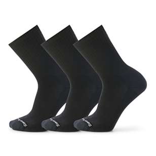 Everyday Solid Rib Crew Socks 3-Pack