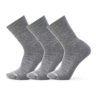 Everyday Solid Rib Crew Socks 3-Pack