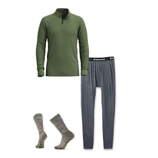 Men's Classic All-Season Merino Base Layer 1/4 Zip