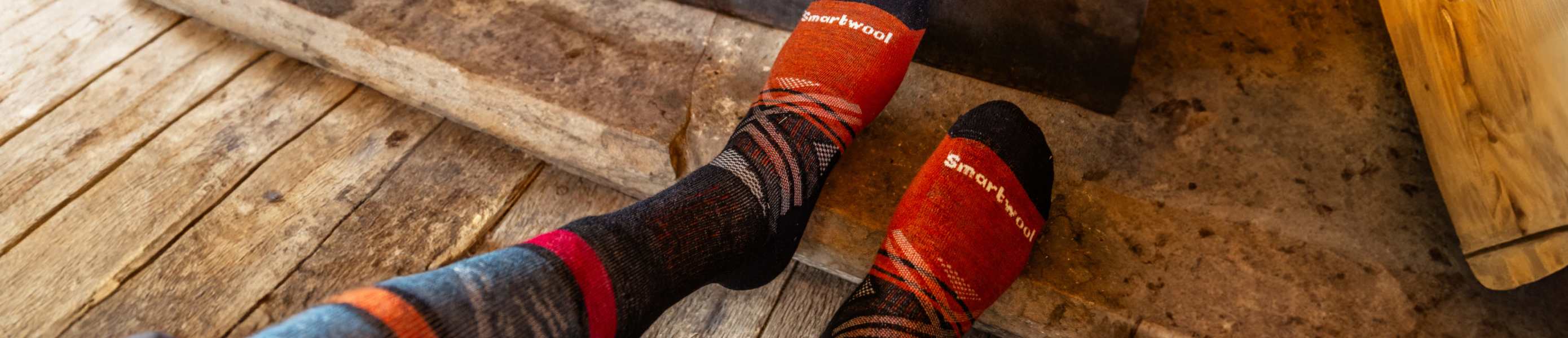 Ski socks in cabin