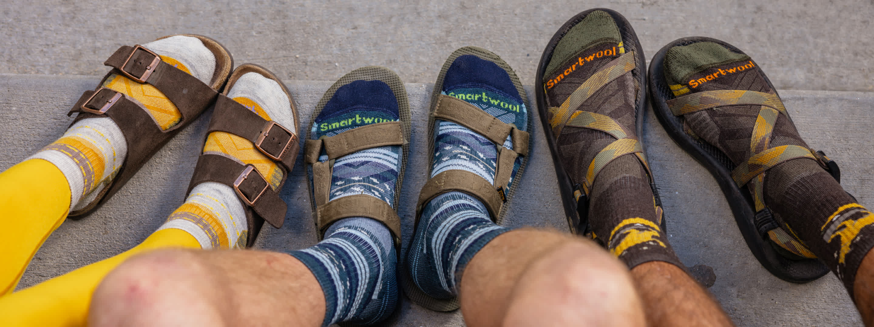 Smartwool Socks in Sandals