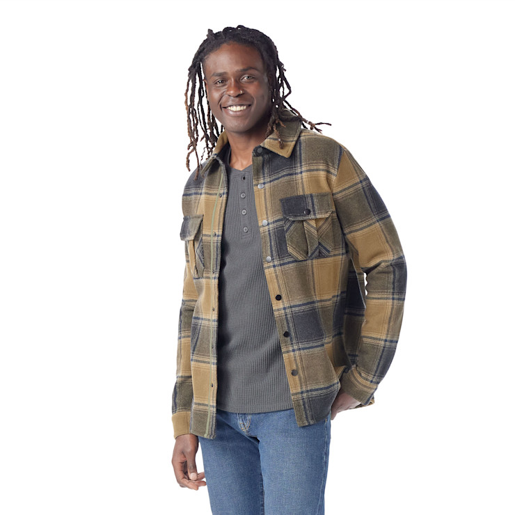 Smartwool Men s Anchor Line Shirt Jacket Medium Winter Moss Plaid