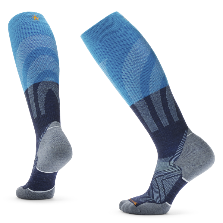 Chaussette de course a pied sous genou de contention coussin cible pour femmes