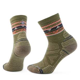 Women's Hike Zig Zag Valley Mid Crew Socks - Winter Moss