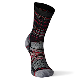 Chaussette de randonnée à motif chaînes de montagnes - Noir