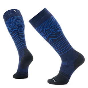 Chaussette de planche à neige sous-genou Iguchi coussin complet à motif - Marine Foncé