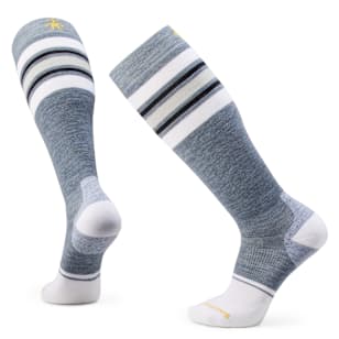 Snowboard Stripe Extra Stretch Over The Calf Socks - Pewter Blue