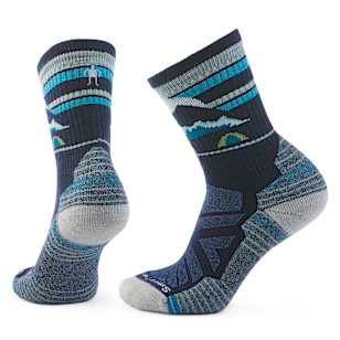 Women's Hike Mountain Moon Crew Socks - Deep Navy