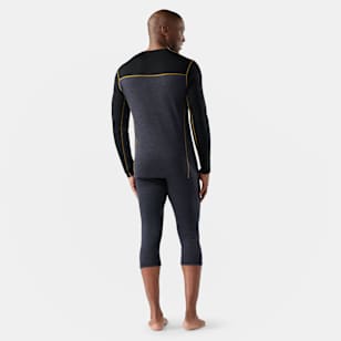 Men's Classic Thermal Merino Base Layer Colorblock Crew Boxed - Charcoal-Honey Gold