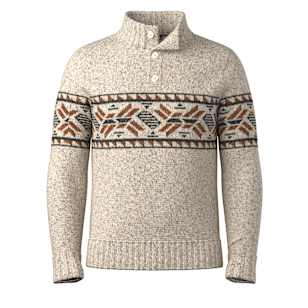 Men's Heavy Henley Sweater - Oat Heather