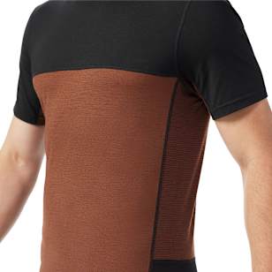 Men's Mountain Bike Short Sleeve Jersey - Sable Brown-Black