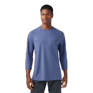 Men's Mountain Bike 3/4 Sleeve Jersey - Nightfall Blue