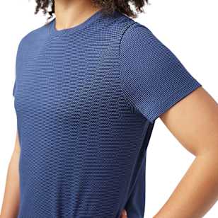 Women's Active Mesh Short Sleeve - Nightfall Blue-Deep Navy