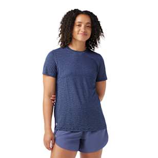 Women's Active Mesh Short Sleeve - Nightfall Blue-Deep Navy