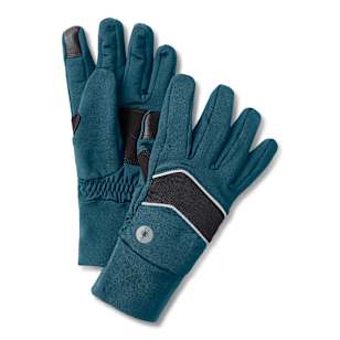 Gant isotherme sport en molleton - Bleu Crépuscule