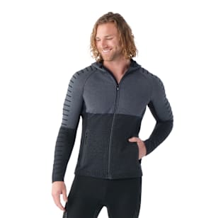 Men's Intraknit Merino Fleece Full Zip Hoodie - Black