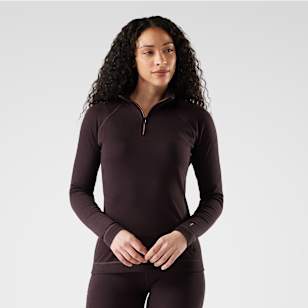 Women's Classic Thermal Merino Base Layer 1/4 Zip Boxed - Mink Heather