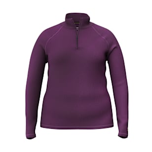 Women's Classic Thermal Merino Base Layer 1/4 Zip Plus Boxed - Purple Iris Heather