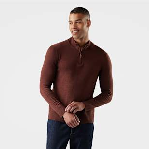 Men's Sparwood 1/2 Zip Sweater - Pecan Brown-Mink