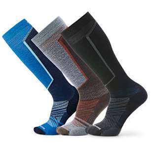 Boîte cadeau trio de chaussettes de ski sous-genou - Noir