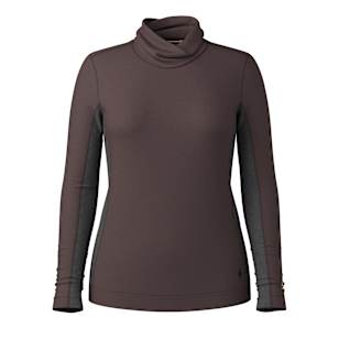 Women's Classic Thermal Merino Mock Neck - Mink Heather