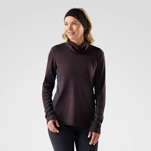 Women's Classic Thermal Merino Mock Neck - Mink Heather