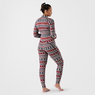 Women's Classic Thermal Merino Base Layer One Piece - Currant Alpine Apres