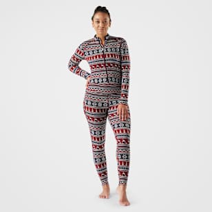 Women's Classic Thermal Merino Base Layer One Piece - Currant Alpine Apres