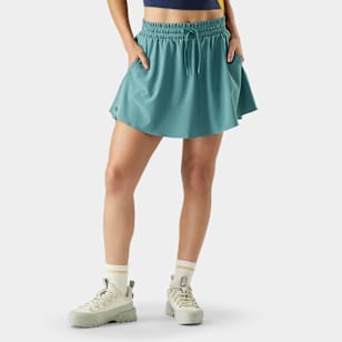 Jupe-short Smartwool Active – Femme XL – Vichy Vert – Mérinos – Poches
