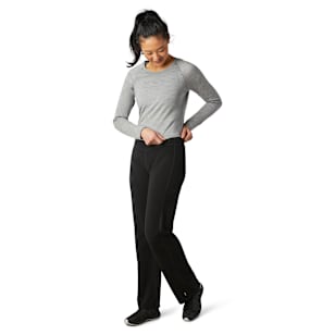 Pantalon à jambe droite pour femmes - Noir