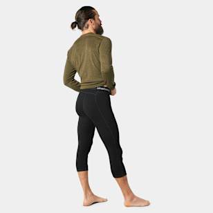 Men's Classic Thermal Merino Base Layer 3/4 Bottom Boxed - Black