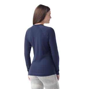 Women's Classic Thermal Merino Base Layer Crew - Deep Navy