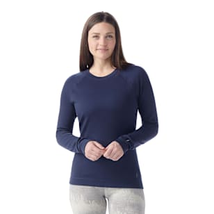Women's Classic Thermal Merino Base Layer Crew - Deep Navy