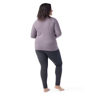 Women's Classic Thermal Merino Base Layer Crew Plus - Chalk Violet Heather