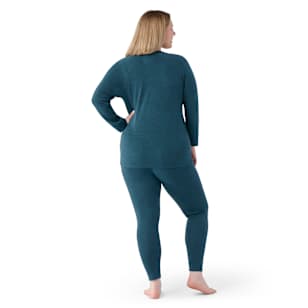 Women's Classic Thermal Merino Base Layer Crew Plus Boxed - Twilight Blue Heather