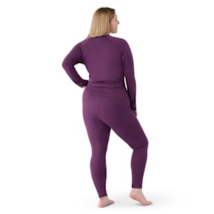 Women's Classic Thermal Merino Base Layer Bottom Plus Boxed - Purple Iris Heather