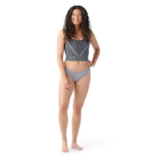 Culotte bikini Merino pour femmes - Chiné Gris Pâle