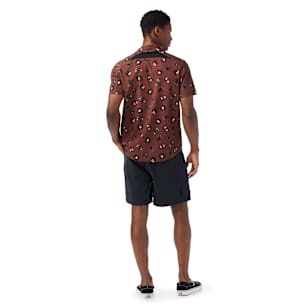 Men's Everyday Party Short Sleeve Button Down - Sable Brown Trail Ride
