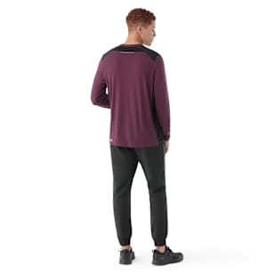 Men's Active Long Sleeve Tech Tee - Eggplant