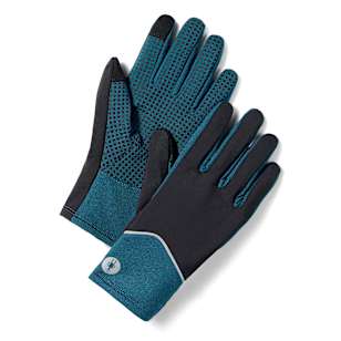 Gant de sport coupe-vent en molleton - Bleu Crépuscule