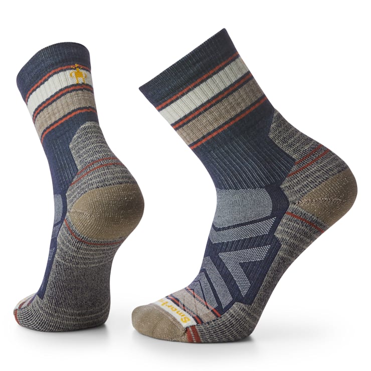Hike Striped Mid Crew Socks Smartwool US