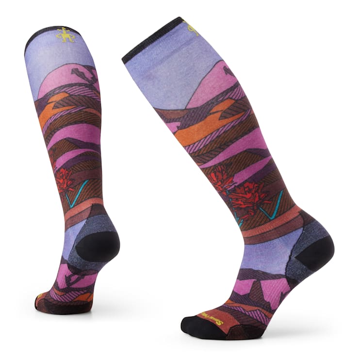 SmartWool Women s Ski Zero Cushion Floral Field Print Socks