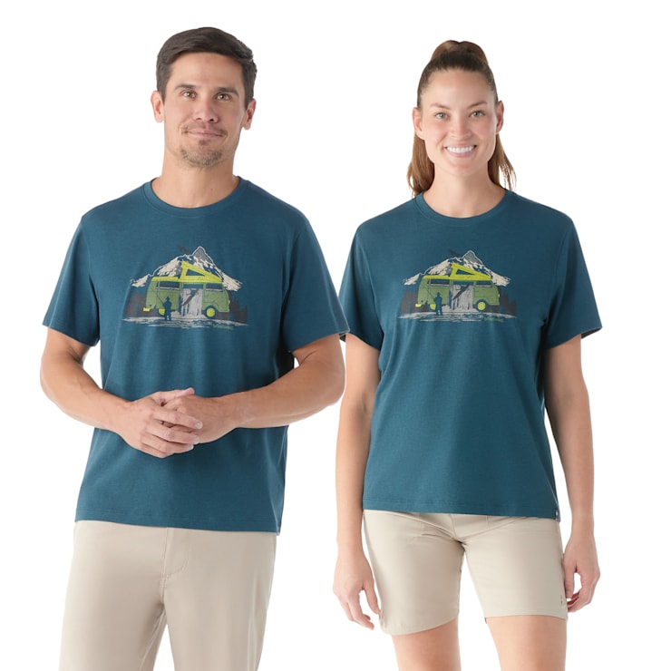 River Van Graphic Short Sleeve Tee Smartwool CA