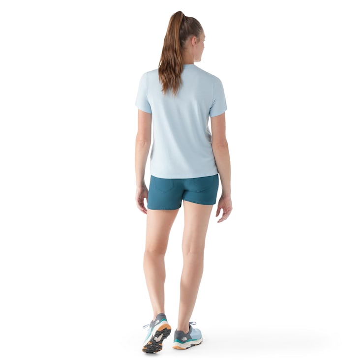 (取寄) スマートウール レディース パーフェクト クルー ショート スリーブ ティー Smartwool women Smartwool Perfect Crew Short Sleeve Tee Light Gray Heather Women's Perfect Crew Short Sleeve Tee - Smartwool CA