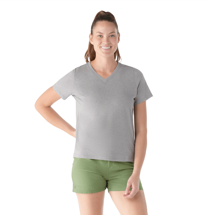 Women's Perfect V-Neck Short Sleeve Tee - Smartwool CA