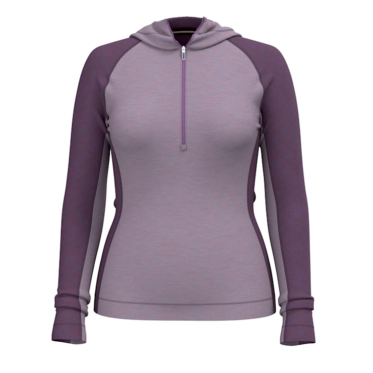 Women s Classic Thermal Merino Base Layer 1 2 Zip Hoodie