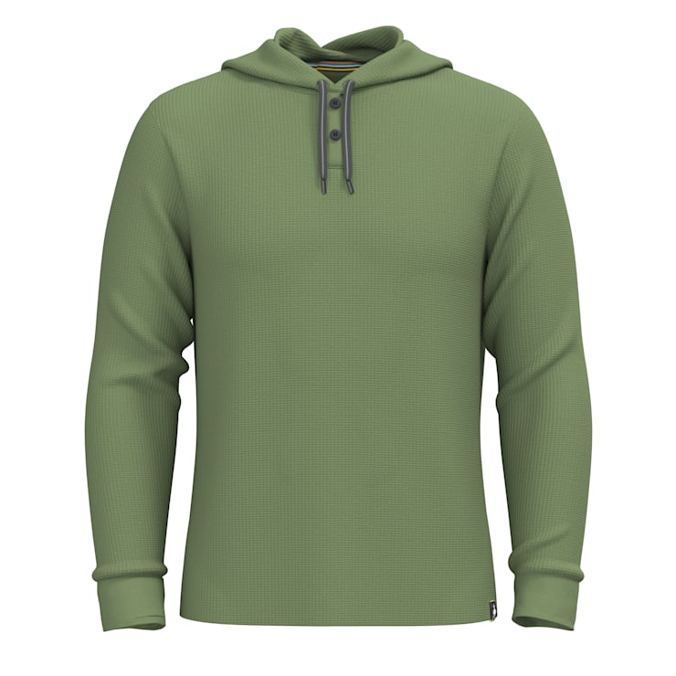 Thermal henley hoodie cheap