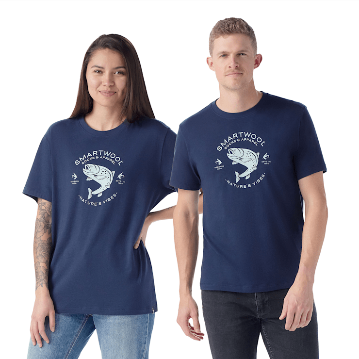 Trout Fishing Short Sleeve Graphic Tee - Smartwool CA