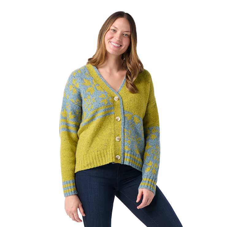 Women s Cozy Lodge Fairisle Cardigan Sweater Smartwool US