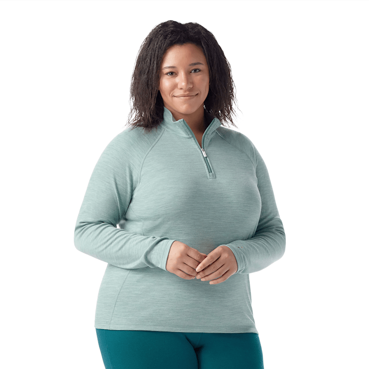 Women s Classic Thermal Merino Base Layer 1 4 Zip Plus Smartwool US